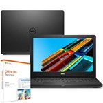 Notebook Dell Inspiron I15-3567-m15f 7ª Geração Intel Core I3 4gb 1tb 15.6" Windows 10 Mcafee Preto Office 365