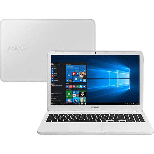 Notebook Essentials E20 Intel Celeron Dual Core 4GB 500GB LED HD 15,6'' W10 Branco Ônix - Samsung