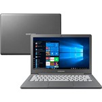 Notebook Flash F30 Intel Celeron 4GB 64GB SSD Full HD 13.3" W10 Cinza - Samsung