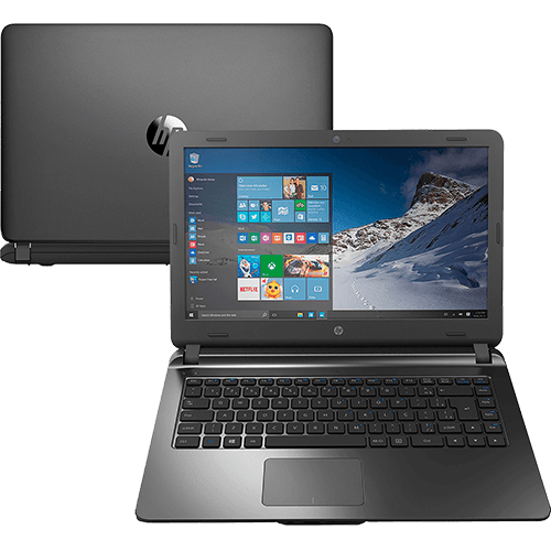 Notebook HP 14-ap010br Intel Celeron Dual Core 4GB 500GB Tela LED 14" Windows 10 - Grafite