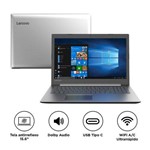 Notebook Lenovo Ideapad 330 I3-7020u 4gb 1tb Windows 10 15,6" HD 81fe000qbr Prata Bivolt