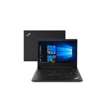 Notebook Lenovo Thinkpad E480 I3-8130u 4gb 500gb Windows 10 Pro 14" HD 20kq000lbr Preto Bivolt
