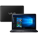 Notebook Vaio FIT 15F VJF153B0711B Intel Core I5 5º Geração 4GB 1TB Tela LED 15,6" Windows 10 - Preto