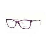 Óculos de Grau Grazi Massafera GZ3020 E083 Roxo Translúcido Lente Tam 53