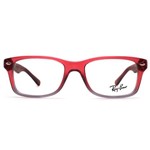 Óculos de Grau Ray Ban Junior Ry1531 3648/48 Rosa Transparente