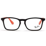 Óculos de Grau Ray Ban Junior Ry1553 3725/48 Preto/vermelho
