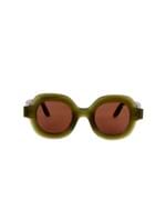 Óculos de Sol Catarina Quadrado Verde Tamanho 43