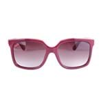 Óculos de Sol Feminino Vinho - Lente Marrom Degradê