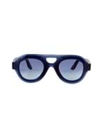 Óculos de Sol Milly Redondo Azul Marinho Tamanho 43