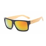 Óculos de Sol Quadrado Unissex com Haste de Madeira Proteção Uv400 - Várias Cores