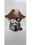 Óculos Pirata com Bigode Acessório Fantasia Carnaval