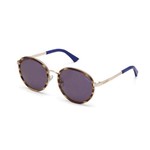 Oculos Sol Colcci C0027 Marrom Marmorizado Brilho e Azul Brilho L