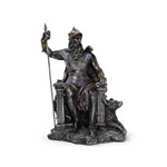 Odin Estátua Estatueta Decoração Sabedoria Mitologia Nórdica Resina 30x17 Cm