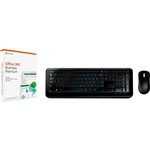 Office 365 Business Premium + Kit Teclado e Mouse Wireless 850 - Microsoft