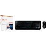 Office 365 Home 2019: 6 Licenças + Kit Teclado e Mouse Wireless 850 - Microsoft
