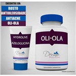 Oli-ola 150mg + Hydrolive 1% + Azeloglicina 5% no Combate a Acne