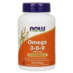 Omega 3-6-9 100 Cápsulas 1000mg NOW Foods Importada