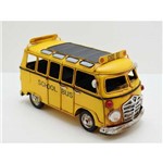 Ônibus Retro Escolar Amarelo em Metal - 57578