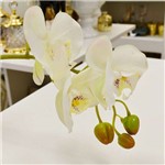 Orquídea Toque Real 03 Flores 3d Branca - 56837