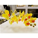 Orquídea Toque Real com 09 Flores 3d Amerela - 56842