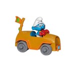 Os Smurfs - Carrinho a Fricção com Figura do Smurf Motorista - Sunny