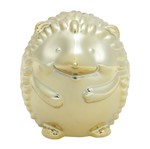 Ouriço Decorativo de Cerâmica Dourado Little Hedgehog Urban