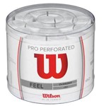 Overgrip Wilson Pro Pack Perforated C/ 30 Un. Branco Federer