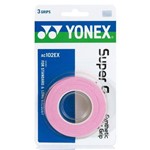 Overgrip Yonex Super Grap Rosa com 3 Unidades