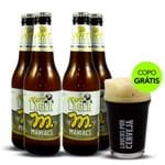 Pack 4 Maniacs Craft Lager 355ml + Copo Grátis