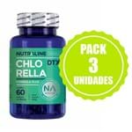 Pack Chlorella - Nutraline - 3 Unidades de 60 Tabletes de 850mg Cada