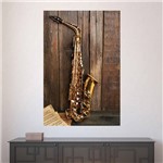 Painel Adesivo de Parede - Saxofone - N2580