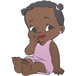 Painel Bebê Menina Negra E.V.A