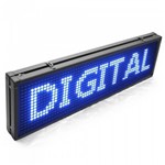 Painel de LED Letreiro Digital 68cm X 20cm Alto Brilho USB