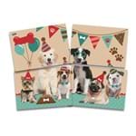 Painel Dogs Festcolor com 4 Peças