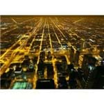 Painel Fotográfico de Cidade Noites de Chicago PU15007