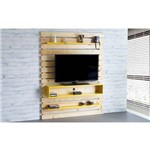 Painel Tv Quarto Standby - Home Suspenso para Tv Até 60 Polegadas com Rack Natur