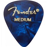 Palheta Celulóide Shape Premium 351 Medium Blue Moto Fender