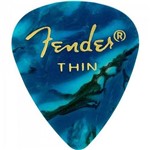 Palheta Celulóide Shape Premium 351 Thin Ocean Turquoise Fender