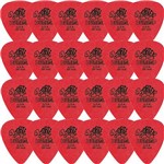 Palheta Dunlop Tortex .50mm Vermelha P/ Guitarra - Kit com 24 Unidades