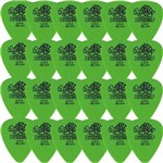 Palheta Dunlop Tortex .88mm Verde P/ Guitarra - Kit com 24 Unidades