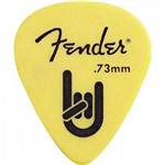 Palheta Rock-on Touring Pick 0.73 Média Amarela Fender