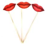 Palito Decorativo Beijos - 10 Unidades