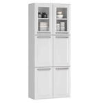 Paneleiro de Cozinha Itatiaia Luce Ipldv-70 Aço/duplo C/ 6 Portas (2 C/vidro) - Branco