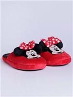 Pantufa Minnie Mouse Disney Feminina Vermelho
