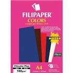 Papel A4 Color Filicolor Plus Azul 180g. Filipaper Cx.c/20