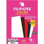 Papel A4 Color Filicolor Plus Branco 180g. Filipaper Cx.c/20