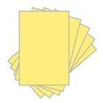 Papel Cartolina 120g Amarela - 100 Unidades 1021741