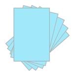 Papel Cartolina 120g Azul - 100 Unidades 1021739