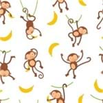 Papel de Parede Adesivo Infantil Quarto Little Monkey IF12184