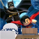 Papel de Parede Adesivo, Superman e Batman Lego